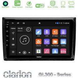 Clarion GL300 Series 4Core Android ClarionOS 2+32GB VW Beetle Navigation Multimedia Tablet 9" Με Carplay & Android Auto