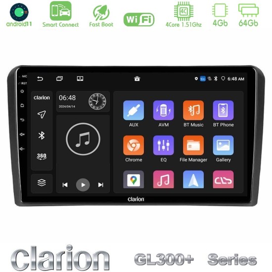 Clarion GL300+ Series 4Core Android ClarionOS 4+64GB Audi A3 8P Navigation Multimedia Tablet 9" Clarion GL300+ Series 4Core Android ClarionOS 4+64GB Audi A3 8P Navigation Multimedia Tablet 9"