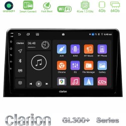 Clarion GL300+ Series 4Core Android ClarionOS 4+64GB  Peugeot Partner / Citroën Berlingo 2020-> Navigation Multimedia Tablet 10"
