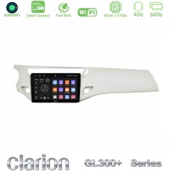 Clarion GL300+ Series 4Core Android ClarionOS 4+64GB  Citroen C3 2009-2016 Navigation Multimedia Tablet 9"    (Άσπρο)