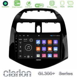 Clarion GL300+ Series 4Core Android ClarionOS 4+64GB  Chevrolet Spark 2009-2015 Navigation Multimedia Tablet 9"
