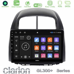 Clarion GL300+ Series 4Core Android ClarionOS 4+64GB  Daihatsu Sirion/Subaru Justy Navigation Multimedia Tablet 10"