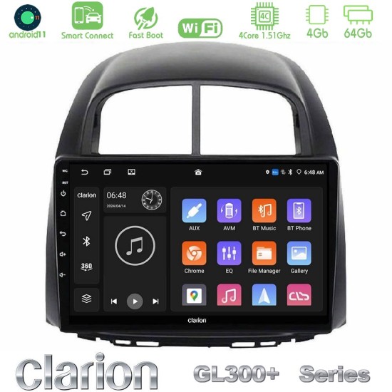 Clarion GL300+ Series 4Core Android ClarionOS 4+64GB  Daihatsu Sirion/Subaru Justy Navigation Multimedia Tablet 10"