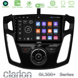 Clarion GL300+ Series 4Core Android ClarionOS 4+64GB  Ford Focus 2012-2018 Navigation Multimedia Tablet 9"