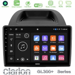 Clarion GL300+ Series 4Core Android ClarionOS 4+64GB  Ford Ecosport 2018-2020 Navigation Multimedia Tablet 10"
