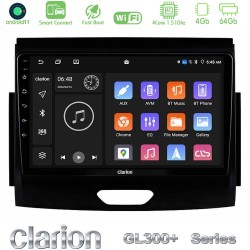 Clarion GL300+ Series 4Core Android ClarionOS 4+64GB  Ford Ranger 2017-2022 Navigation Multimedia Tablet 9"