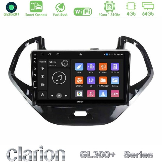 Clarion GL300+ Series 4Core Android ClarionOS 4+64GB Ford KA 2016-2020 Navigation Multimedia Tablet 9"