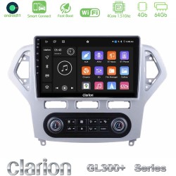Clarion GL300+ Series 4Core Android ClarionOS 4+64GB  Ford Mondeo 2007-2011 (Auto A/C) Navigation Multimedia Tablet 10"