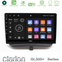 Clarion GL300+ Series 4Core Android ClarionOS 4+64GB  Ford Courier 2015-2023 Navigation Multimedia Tablet 9"