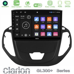 Clarion GL300+ Series 4Core Android ClarionOS 4+64GB  Ford Courier 2015-2023 Navigation Multimedia Tablet 9"