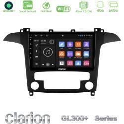 Clarion GL300+ Series 4Core Android ClarionOS 4+64GB  Ford S-Max 2006-2012 Navigation Multimedia Tablet 9"