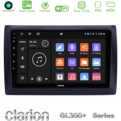 Clarion GL300+ Series 4Core Android ClarionOS 4+64GB  Fiat Stilo Navigation Multimedia Tablet 9"