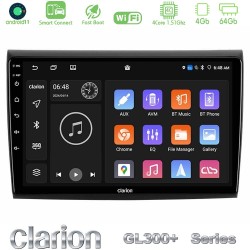 Clarion GL300+ Series 4Core Android ClarionOS 4+64GB  Fiat Bravo Navigation Multimedia Tablet 9"