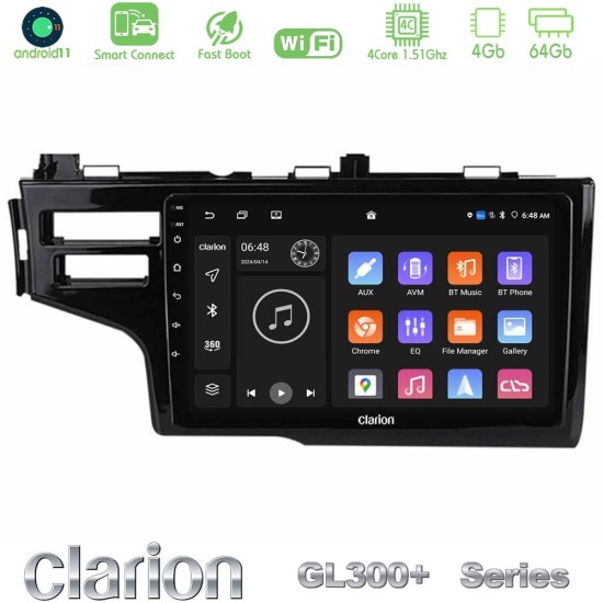 Clarion GL300+ Series 4Core Android ClarionOS 4+64GB  Honda Jazz 2013-2020 Navigation Multimedia Tablet 9"