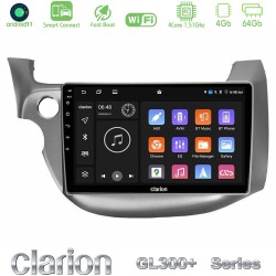 Clarion GL300+ Series 4Core Android ClarionOS 4+64GB  Honda Jazz 2009-2013 Navigation Multimedia Tablet 10"