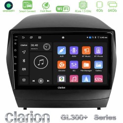 Clarion GL300+ Series 4Core Android ClarionOS 4+64GB  Hyundai IX35 Auto A/C Navigation Multimedia Tablet 9"