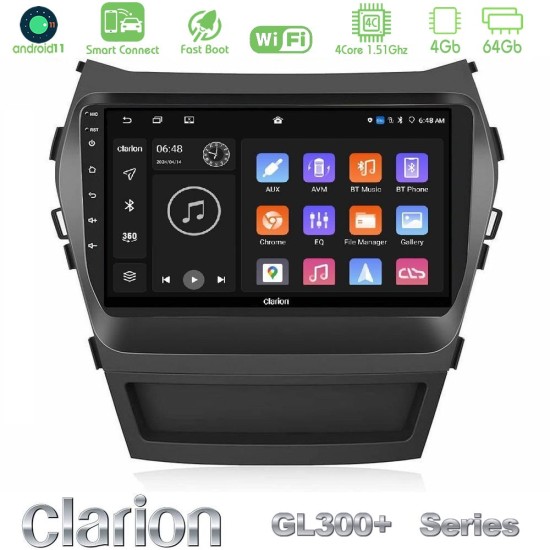 Clarion GL300+ Series 4Core Android ClarionOS 4+64GB Hyundai iX45 2012-2017 Navigation Multimedia Tablet 9" Clarion GL300+ Series 4Core Android ClarionOS 4+64GB Hyundai iX45 2012-2017 Navigation Multimedia Tablet 9"