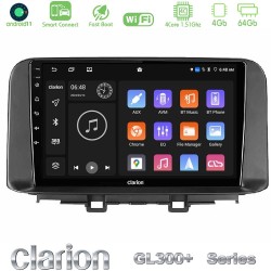 Clarion GL300+ Series 4Core Android ClarionOS 4+64GB  Hyundai Kona 2018-2023 Navigation Multimedia Tablet 10"