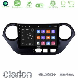 Clarion GL300+ Series 4Core Android ClarionOS 4+64GB  Hyundai i10 2014-2020 Navigation Multimedia Tablet 9"