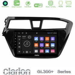 Clarion GL300+ Series 4Core Android ClarionOS 4+64GB  Hyundai i20 2014-2018 Navigation Multimedia Tablet 9"