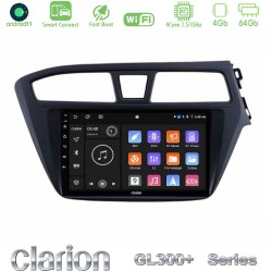 Clarion GL300+ Series 4Core Android ClarionOS 4+64GB Hyundai i20 2014-2018 RHD Navigation Multimedia Tablet 9"