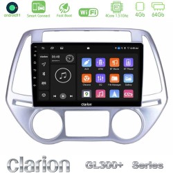 Clarion GL300+ Series 4Core Android ClarionOS 4+64GB  Hyundai i20 2012-2014 Navigation Multimedia Tablet 9"
