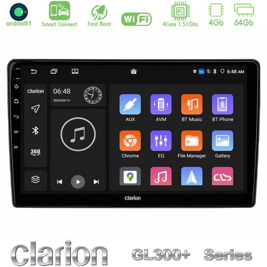 Clarion GL300+ Series 4Core Android ClarionOS 4+64GB Hyundai H1 2009-2015 Navigation Multimedia Tablet 9" Clarion GL300+ Series 4Core Android ClarionOS 4+64GB Hyundai H1 2009-2015 Navigation Multimedia Tablet 9"