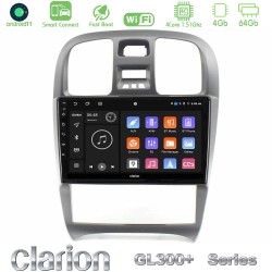 Clarion GL300+ Series 4Core Android ClarionOS 4+64GB Hyundai Sonata 2001-2005 Navigation Multimedia Tablet 9"