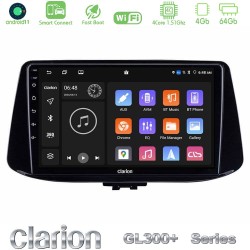 Clarion GL300+ Series 4Core Android ClarionOS 4+64GB  Hyundai i30 Navigation Multimedia Tablet 9"