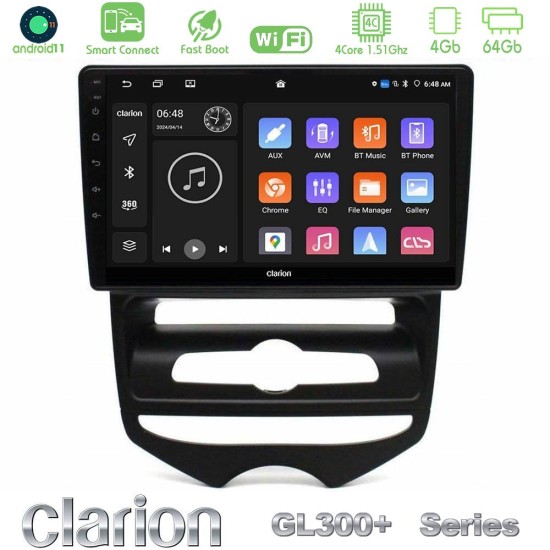 Clarion GL300+ Series 4Core Android ClarionOS 4+64GB Hyundai ix20 2010-2020 (MANUAL A/C) Navigation Multimedia Tablet 9"