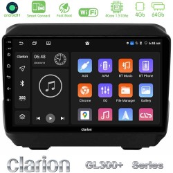 Clarion GL300+ Series 4Core Android ClarionOS 4+64GB  Jeep Wrangler 2018-> Navigation Multimedia Tablet 9"
