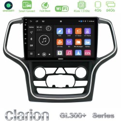 Clarion GL300+ Series 4Core Android ClarionOS 4+64GB Jeep Grand Cherokee 2014-2020 Navigation Multimedia Tablet 10"