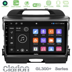 Clarion GL300+ Series 4Core Android ClarionOS 4+64GB  Kia Sportage Navigation Multimedia Tablet 9"