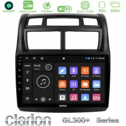 Clarion GL300+ Series 4Core Android ClarionOS 4+64GB  Kia Sportage 2008-2011 Navigation Multimedia Tablet 9"