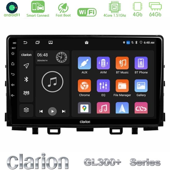 Clarion GL300+ Series 4Core Android ClarionOS 4+64GB Kia Stonic Navigation Multimedia Tablet 9" Clarion GL300+ Series 4Core Android ClarionOS 4+64GB Kia Stonic Navigation Multimedia Tablet 9"