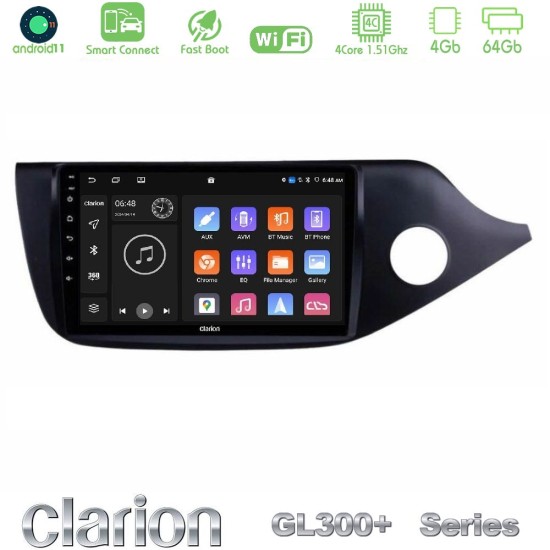 Clarion GL300+ Series 4Core Android ClarionOS 4+64GB Kia Cee’d/ProCeed 2013-2017 RHD Navigation Multimedia Tablet 9"