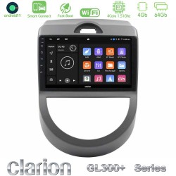 Clarion GL300+ Series 4Core Android ClarionOS 4+64GB Kia Soul 2009-2011 Navigation Multimedia Tablet 9"