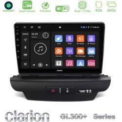 Clarion GL300+ Series 4Core Android ClarionOS 4+64GB  Kia Ceed 2018-2023 Navigation Multimedia Tablet 9"   (Low Version)