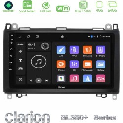 Clarion GL300+ Series 4Core Android ClarionOS 4+64GB  Mercedes A/B/Vito/Sprinter Class Navigation Multimedia Tablet 9"