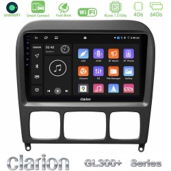 Clarion GL300+ Series 4Core Android ClarionOS 4+64GB  Mercedes S Class 1999-2004 (W220) Navigation Multimedia Tablet 9"