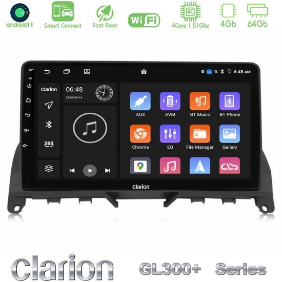 Clarion GL300+ Series 4Core Android ClarionOS 4+64GB Mercedes C Class W204 Navigation Multimedia Tablet 9" Clarion GL300+ Series 4Core Android ClarionOS 4+64GB Mercedes C Class W204 Navigation Multimedia Tablet 9"