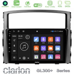 Clarion GL300+ Series 4Core Android ClarionOS 4+64GB  Mitsubishi Pajero 2008-2009 Navigation Multimedia Tablet 9"