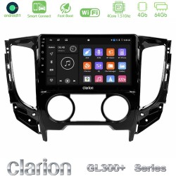 Clarion GL300+ Series 4Core Android ClarionOS 4+64GB  Mitsubishi L200 2016-> amp; Fiat Fullback (Manual A/C) Navigation Multimedia Tablet 9"