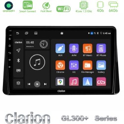Clarion GL300+ Series 4Core Android ClarionOS 4+64GB Mitsubishi Eclipse Cross 2018-2023 Navigation Multimedia Tablet 9"