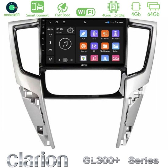 Clarion GL300+ Series 4Core Android ClarionOS 4+64GB Mitsubishi L200 2019-2023 Navigation Multimedia Tablet 9"
