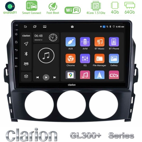 Clarion GL300+ Series 4Core Android ClarionOS 4+64GB Mazda MX-5 2006-2008 Navigation Multimedia Tablet 9" Clarion GL300+ Series 4Core Android ClarionOS 4+64GB Mazda MX-5 2006-2008 Navigation Multimedia Tablet 9"