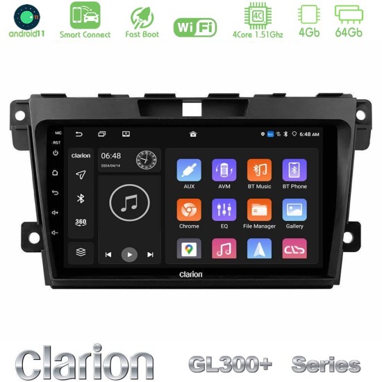 Clarion GL300+ Series 4Core Android ClarionOS 4+64GB Mazda CX-7 2007-2011 Navigation Multimedia Tablet 9" Clarion GL300+ Series 4Core Android ClarionOS 4+64GB Mazda CX-7 2007-2011 Navigation Multimedia Tablet 9"