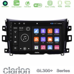 Clarion GL300+ Series 4Core Android ClarionOS 4+64GB  Nissan Navara NP300 Navigation Multimedia Tablet 9"