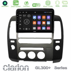 Clarion GL300+ Series 4Core Android ClarionOS 4+64GB   Nissan Navara D40 2006-2012 (με εργ.οθόνη) Navigation Multimedia Tablet 9"
