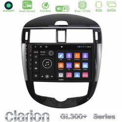 Clarion GL300+ Series 4Core Android ClarionOS 4+64GB  Nissan Pulsar 2015-2018 Navigation Multimedia Tablet 9"